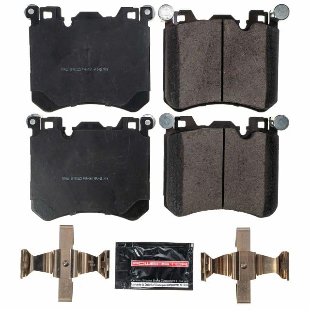 Power Stop Z23-1429 Z23 Evolution Sport Carbon Fiber Infused Ceramic Brake Pads with Hardware For BMW X5 2010-2014, BMW X6 2010-2014 [Model Specific]