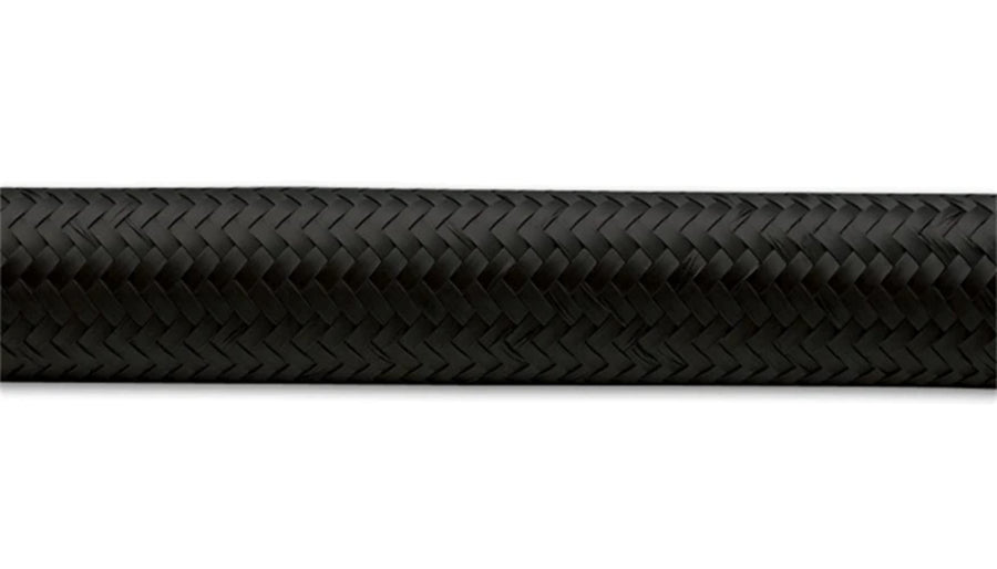 12 Black Nylo n Braid Flex Hose 10ft Roll