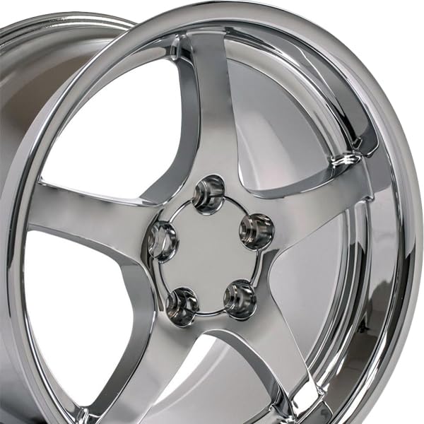 CV05 OE Wheels 18" Replica Wheel CV05 Fits Chevrolet Corvette - C5 Rim 18x9.5 Chrome Wheel 5475-65C