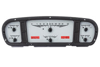 Dakota Digital VHX-65F-PU-S-R Analog Dash Gauge System with Red Backlighting Compatible 1965-66 Ford Custom Cab Pickup, Silver Alloy Style