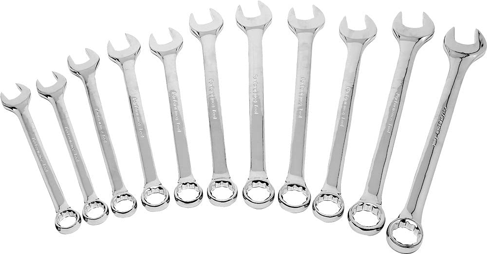 12 Point Performance Tool Metric Combination Wrench Set 11 Pc. - Case Of: 1