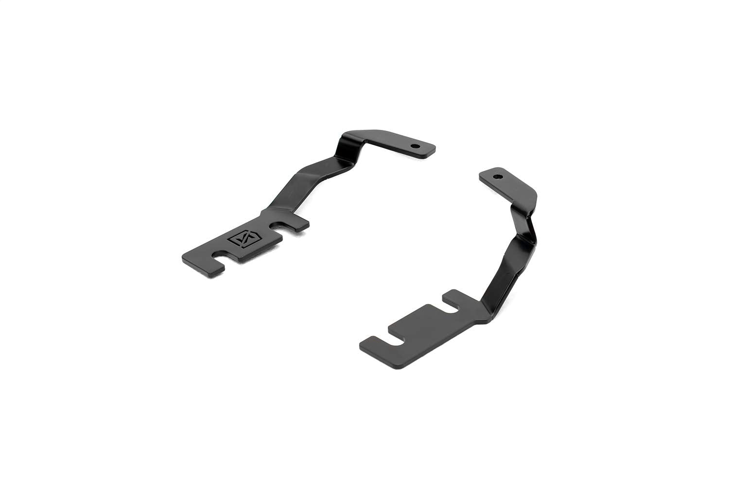 ZROADZ LED Mounting Bracket Ditch Hood Hinge - Compatible w/ 2019-2021 Ford Ranger - to Mount (2) 3 Inch LED Pod Lights - Mild Steel Gloss Black - Bolt-On Easy Installation - PN #Z365821