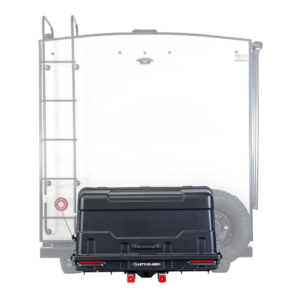 Geardeck Let's Go Aero H00604 Slide-Out Cargo Carrier with LED Tail Light Kit (17 C.F.)