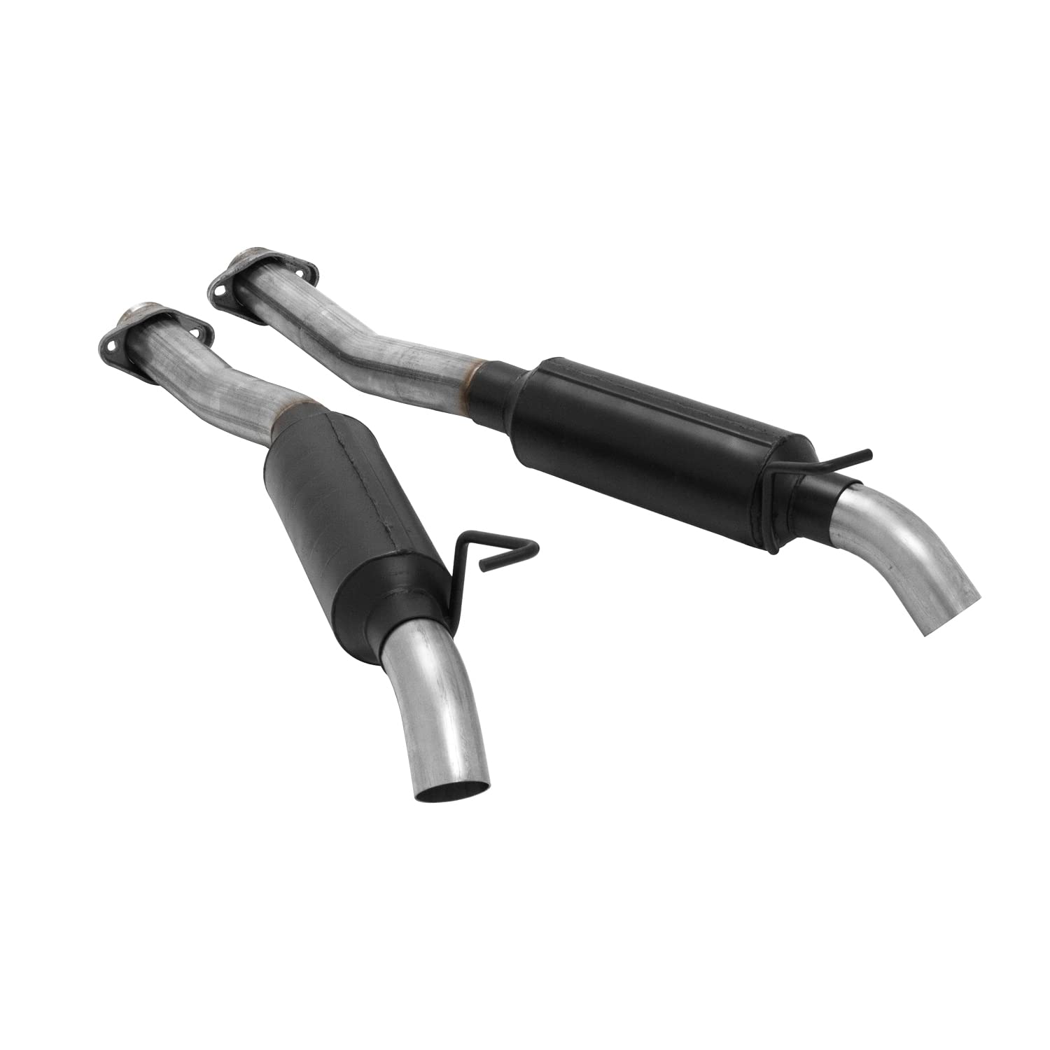 Outlaw Flowmaster 817682 Cat-Back Exhaust Kit 2.5 Inch 409 Stainless Steel Dual Turndowns Dump Compatible with 1986-2004 Ford Mustang, GT, LX, Cobra 4.6L 5.0L