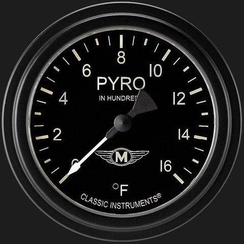 Moal Bomber Classic Instruments 2 5/8" Pyrometer Full Sweep