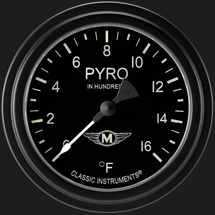 Moal Bomber Classic Instruments 2 5/8" Pyrometer Full Sweep