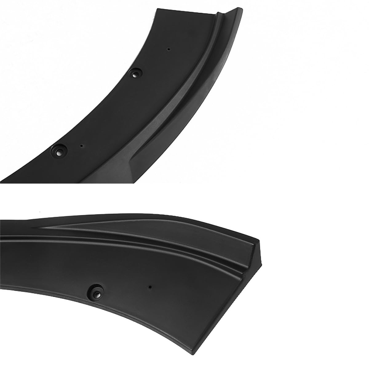 Front Bumper Lip Spoiler Spec-D Tuning Black Body Kit 3PC Compatible with 2015-2020 Ford Mustang