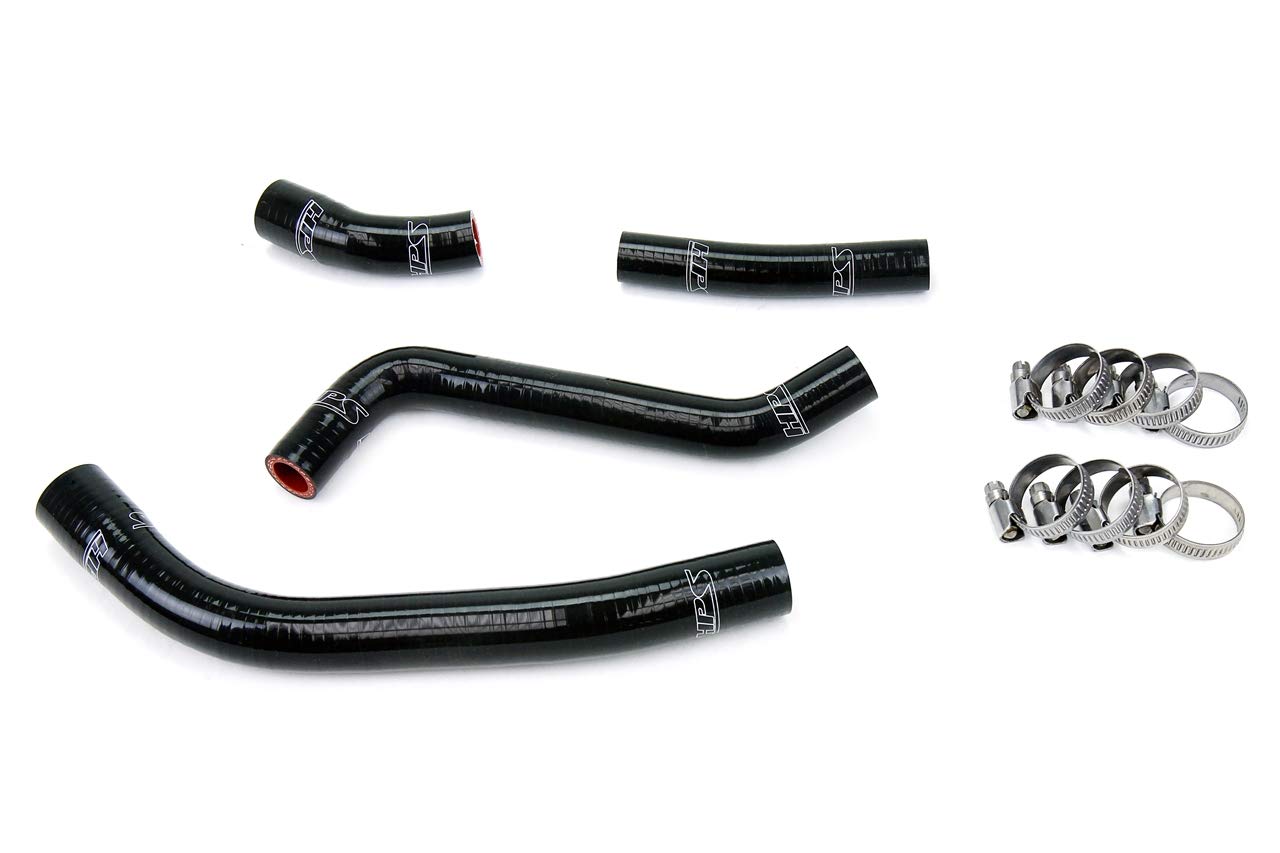 Black HPS 57-1263-BLK Silicone Radiator Coolant Hose Kit