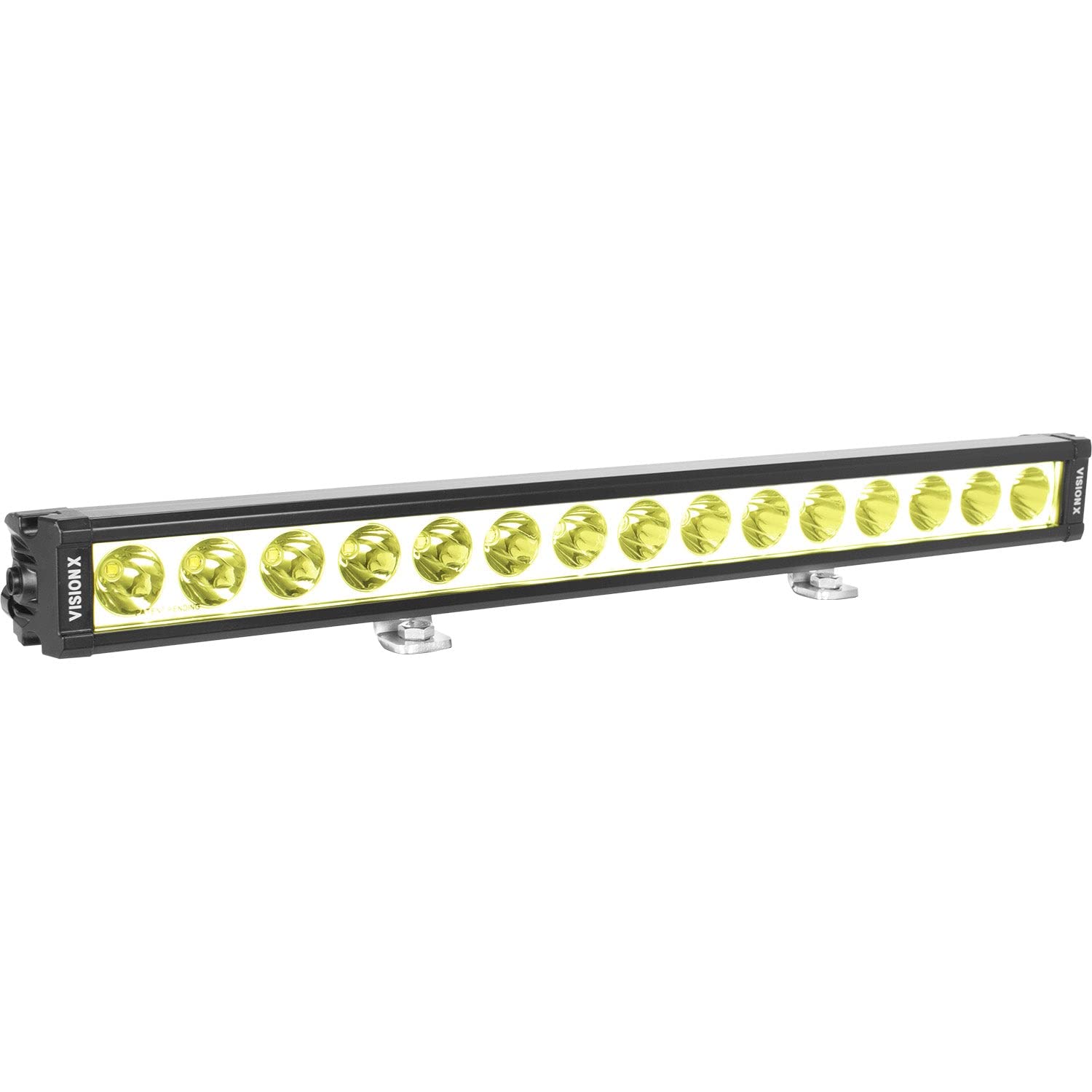 Vision X 20.75IN HALO SELECTIVE YELLOW XPL SERIES 15 LED SPOT LIGHT BAR INCLUDING END CAP MOUNTING L BRACKET