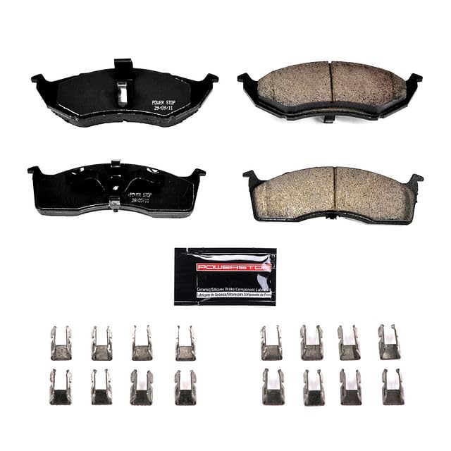 Power Stop Z23-642 Z23 Evolution Sport Carbon Fiber Infused Ceramic Brake Pads with Hardware For Chrysler Intre, Chrysler Neon, Dodge Neon, Dodge SX 2.0, Plymouth Neon [Model Specific]
