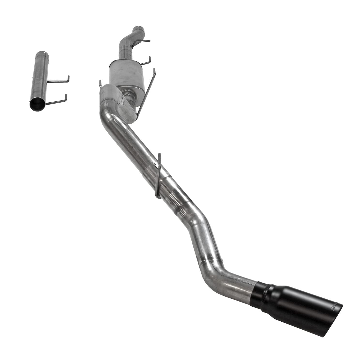 Flowmaster FlowFX 717930 Cat-Back Exhaust Kit Single Side Exit 3.5 Inch 409 Stainless Steel 5 Inch Black Ceramic Coated 304 Stainless Steel Tip Compatible with 2014-2024 RAM 2500 3500 6.4L 2/4WD