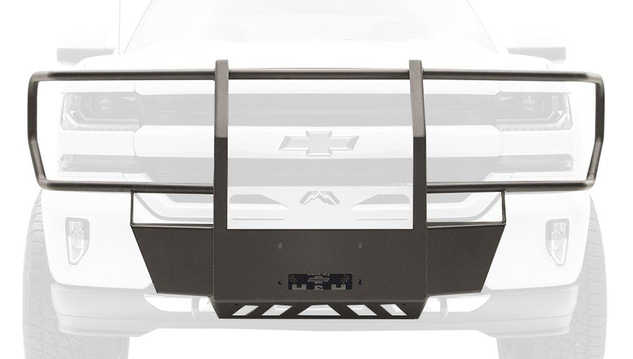 Fab Fours Full Grill Guard Winch Mount 2016-2017 Chevy/Gmc 1500