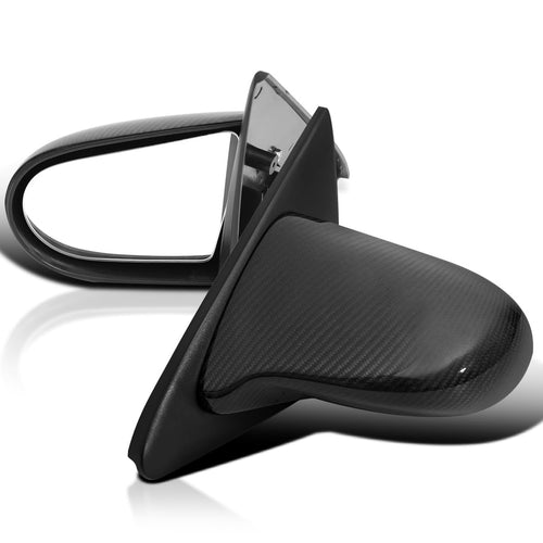Manual Spec-D Tuning Real Carbon Fiber Side Mirrors Compatible with 1992-1995 Honda Civic EG 2/3Dr Left+Right Pair