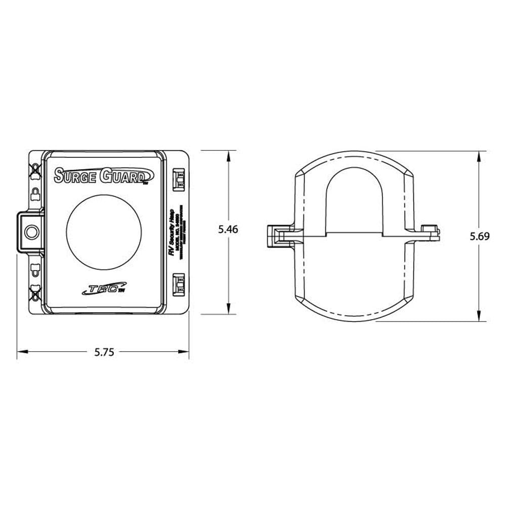 Southwire Technology 34590 Surge Guard Lock Hasp, Black
