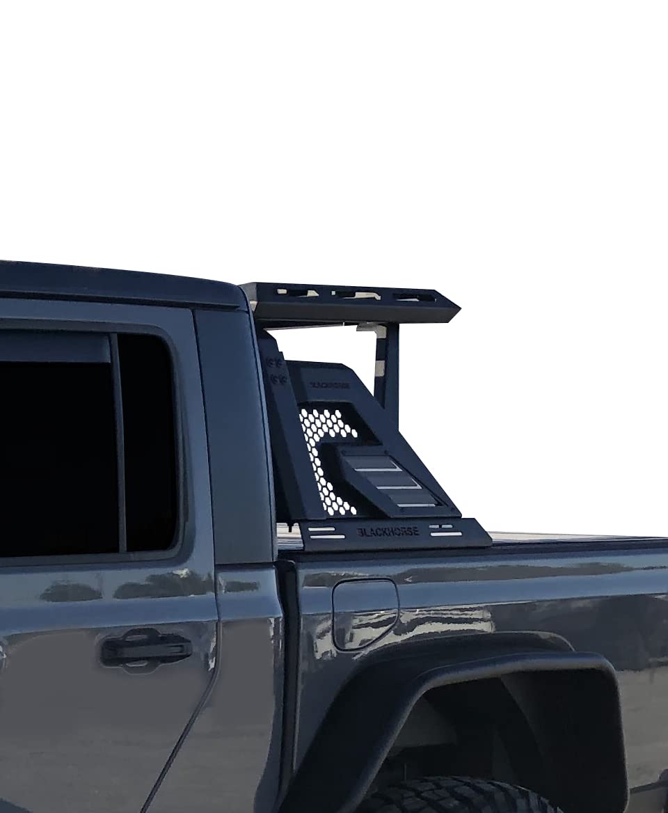 Armour II Black Horse Off Road Roll Bar W/Basket Black Compatible with 2019-2022 Ford Ranger-AR2-07BA3
