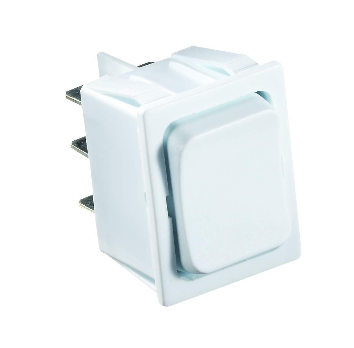 Rocker Switch RV Designer S475, 5 Amp, Momentary On / Off Momentary On, DPDT, White, DC Electrical