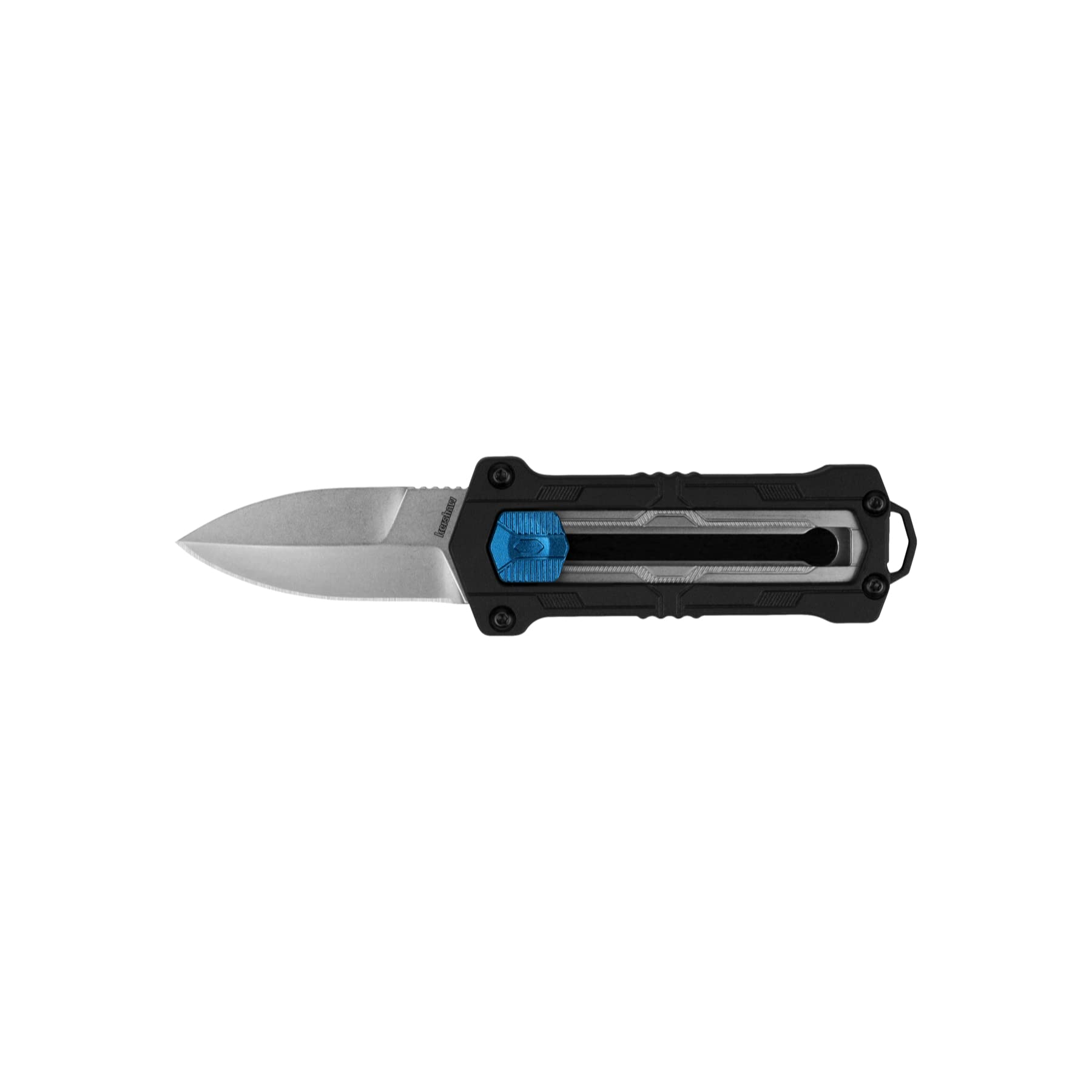 Kershaw EDC Kapsule Pocket Knife, 1.9" Spear Point Blade, Manual Opening, Sliding Button Lock, Black