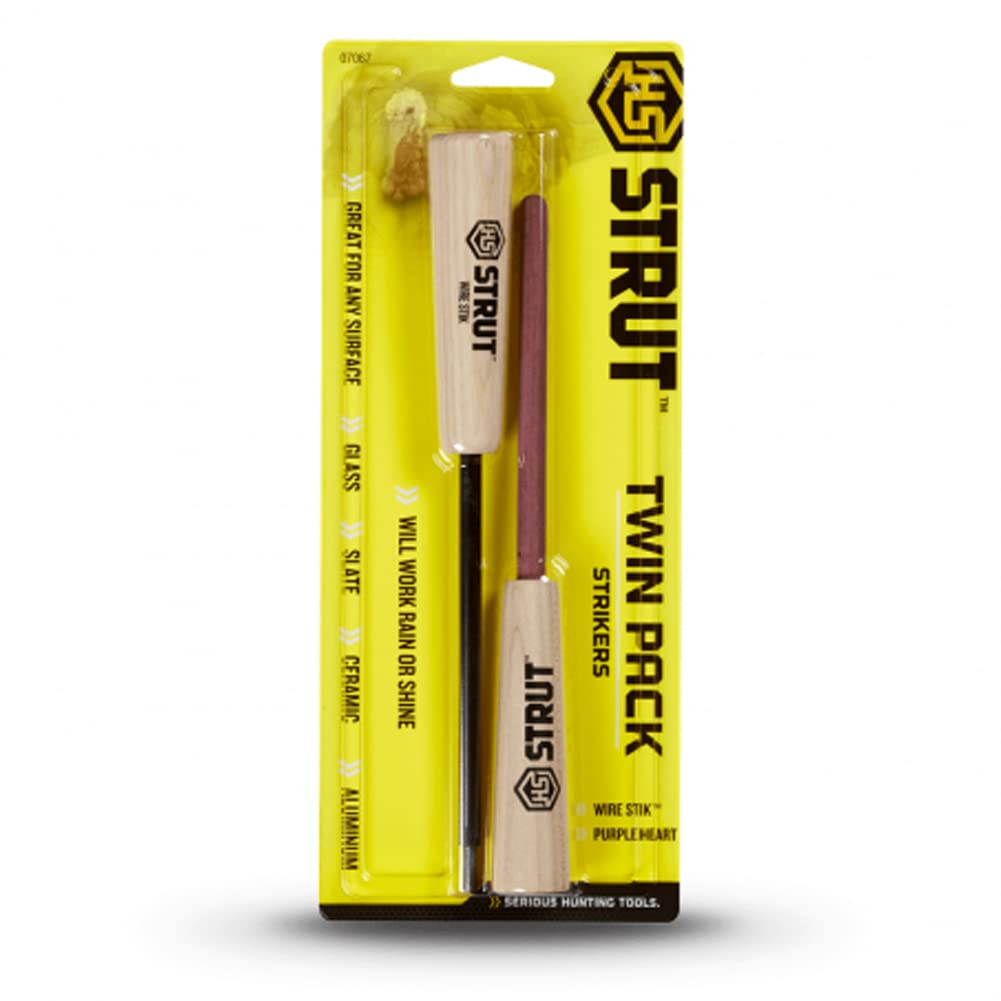 HS Strut HUNTERS SPECIALTIES Twin Pack Strikers Hunting Turkey Weather Resistant Combo Kit