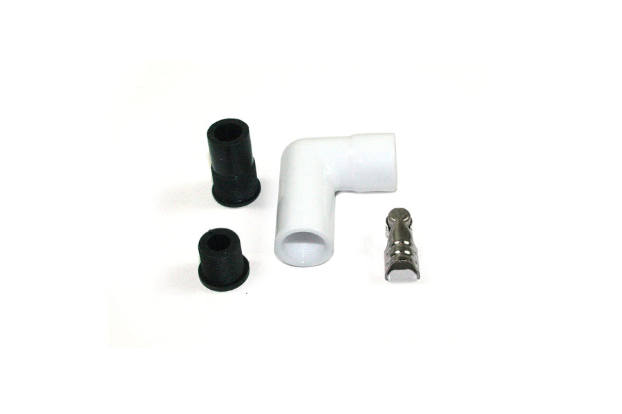Ceramic 8mm Spark Plug Wire Boot PerTronix 8501HT-1, 90 Degree, White, 1 Pack