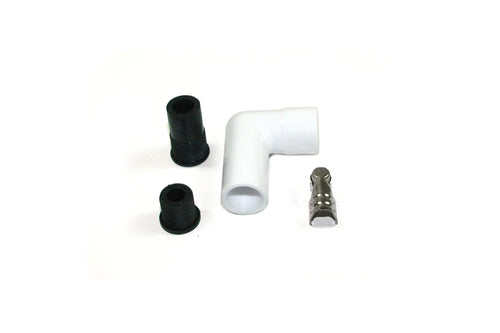 Ceramic 8mm Spark Plug Wire Boot PerTronix 8501HT-1, 90 Degree, White, 1 Pack