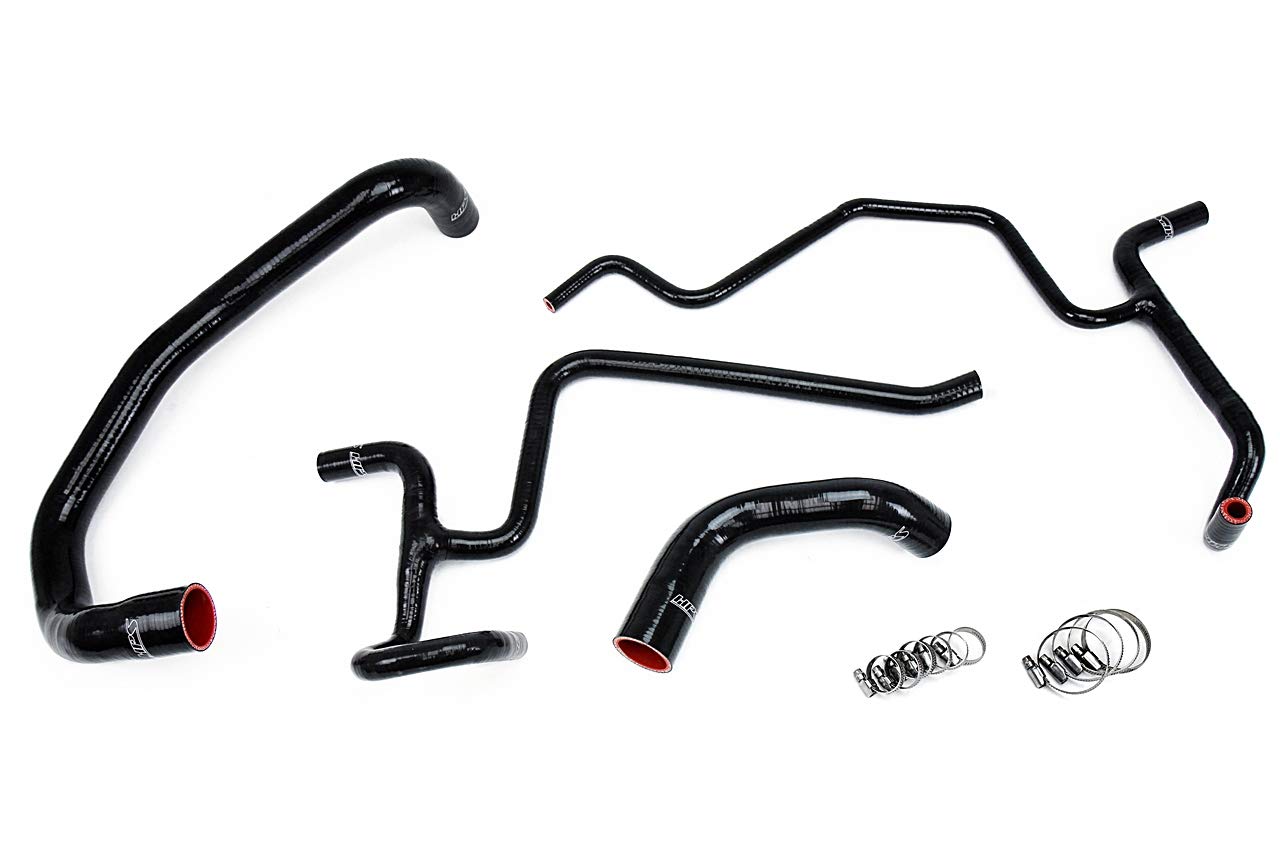 Black HPS 57-1326-BLK Silicone Radiator Hose Kit Coolant