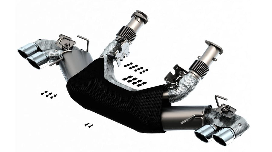 2020 Chevrolet Corvette C8 Borla 6.2L S-Type Exhaust System Dual Round A/C Tips 4inx 4.75in