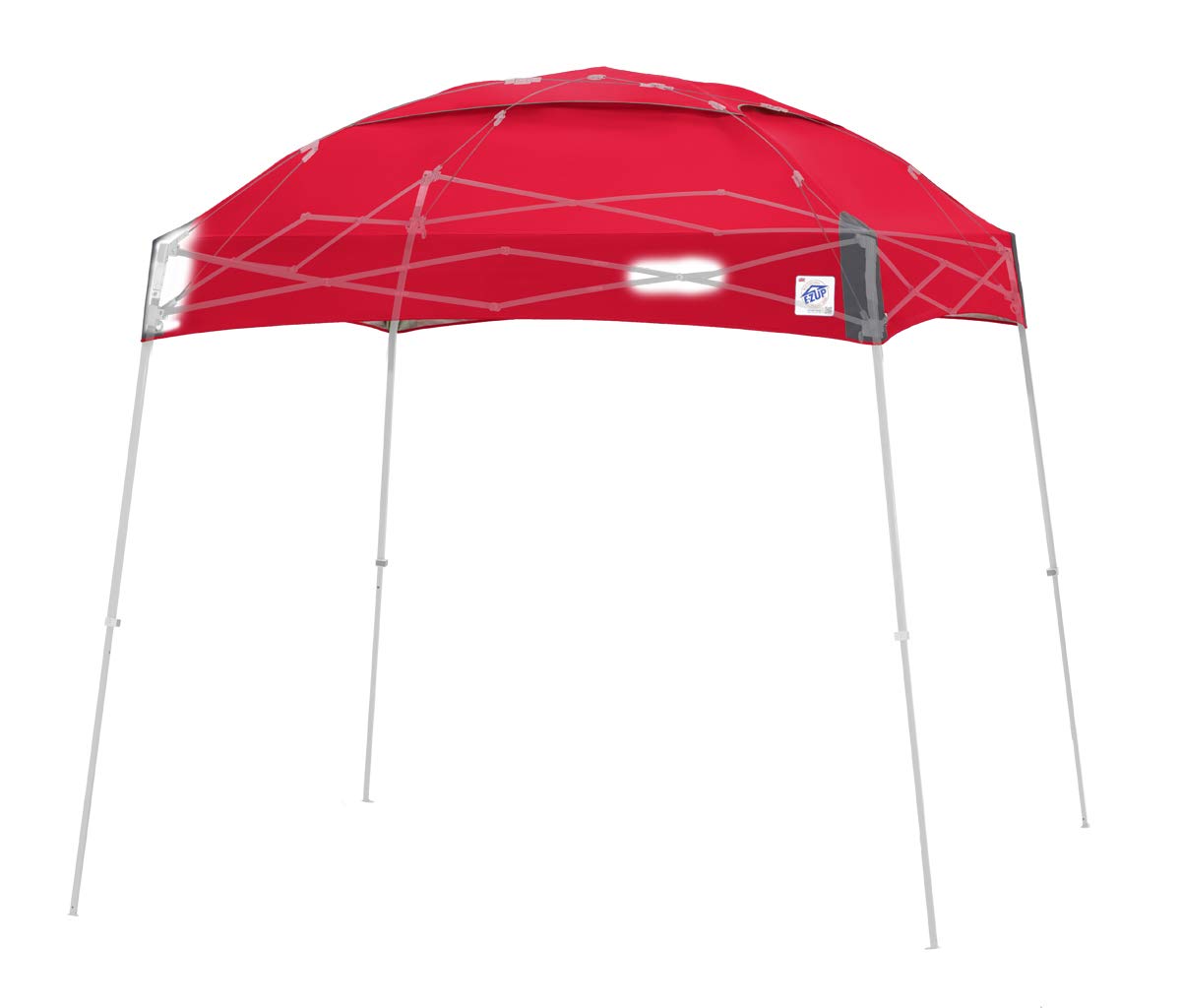 E-Z UP Instant Shelter Dome Canopy, 10' x 10', Vented Top with Wide-Trax Roller Bag & 4 Piece Spike Set, Punch