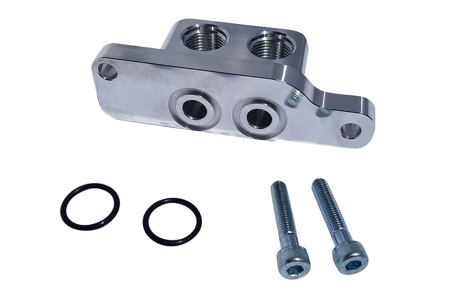 Oil Filter Adapter Moroso 23707 (Remote 90 Degree for LS Oil Pans)