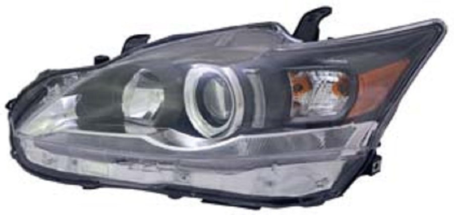 Left TYC Headlight Assembly Compatible with 2011-2017 Lexus Ct200H