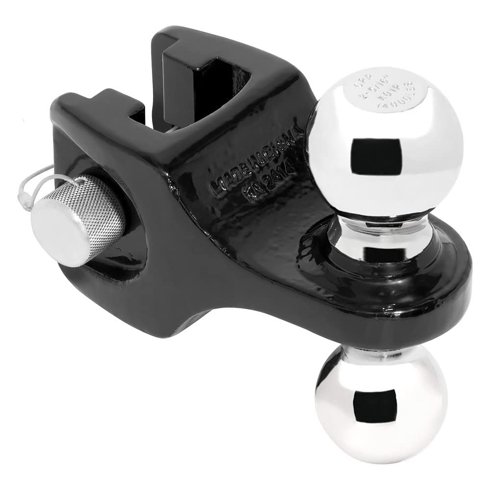 Trailer Hitch DrawTite 63076 Accessory, Adjustable Dual-Ball, 14,000 lbs. Capacity, Black