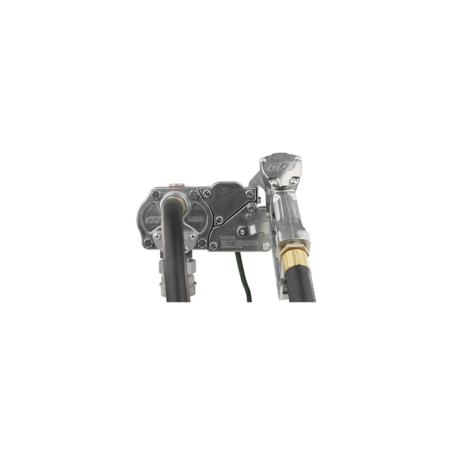 M-240 Series GPI Fuel Transfer Pump, Manual Shut-off Nozzle,15 GPM, 24 Volt (110000-70)