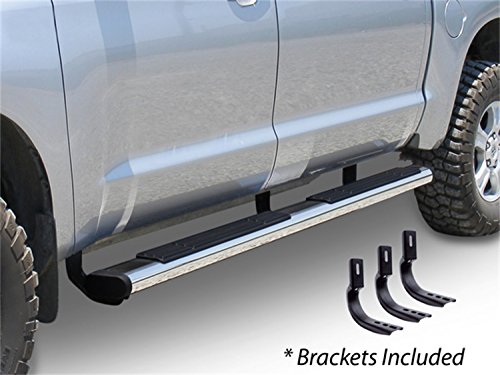 Go Rhino 6" Sidesteps & Brackets OE Xtreme | Stainless Steel, Polished | 686403580PS | Fits 2015-2024 Chevrolet Colorado & GMC Canyon Crew Cab Pickup