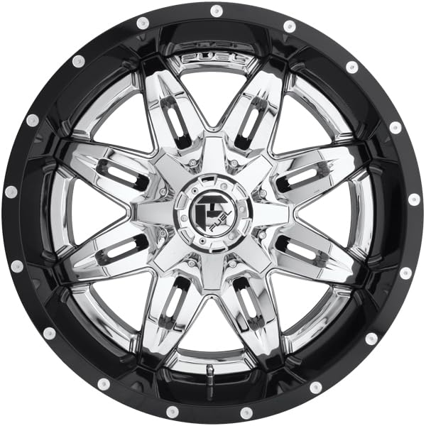Chrome FUEL 2PC Wheel with Painted (20 x 10. inches /8 x 165 mm, -19 mm Offset) D26620008247