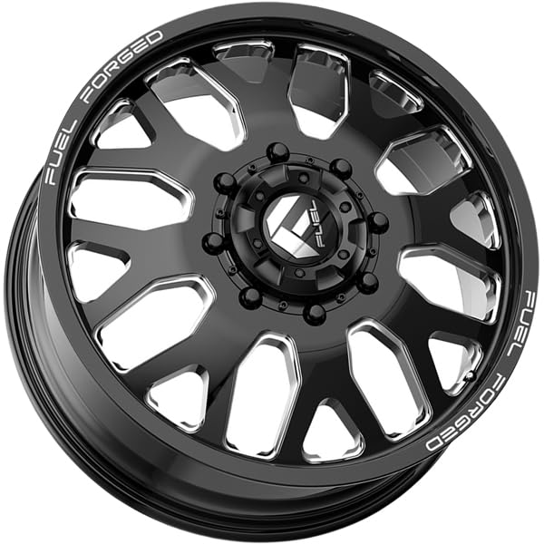FUEL OFF-ROAD 24X8.25 DE19 FF19D, 8X210, 8.76, 105mm GLOSS BLACK MILLED - DE19248293