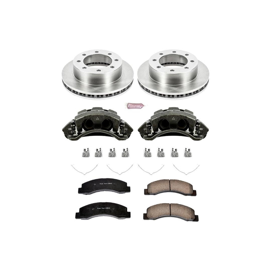 Power Stop KCOE1885 1-Click OE Replacement Brake Kit with Calipers For Ford F-250 Super Duty 1999, Ford F-350 Super Duty 1999 [Model Specific]