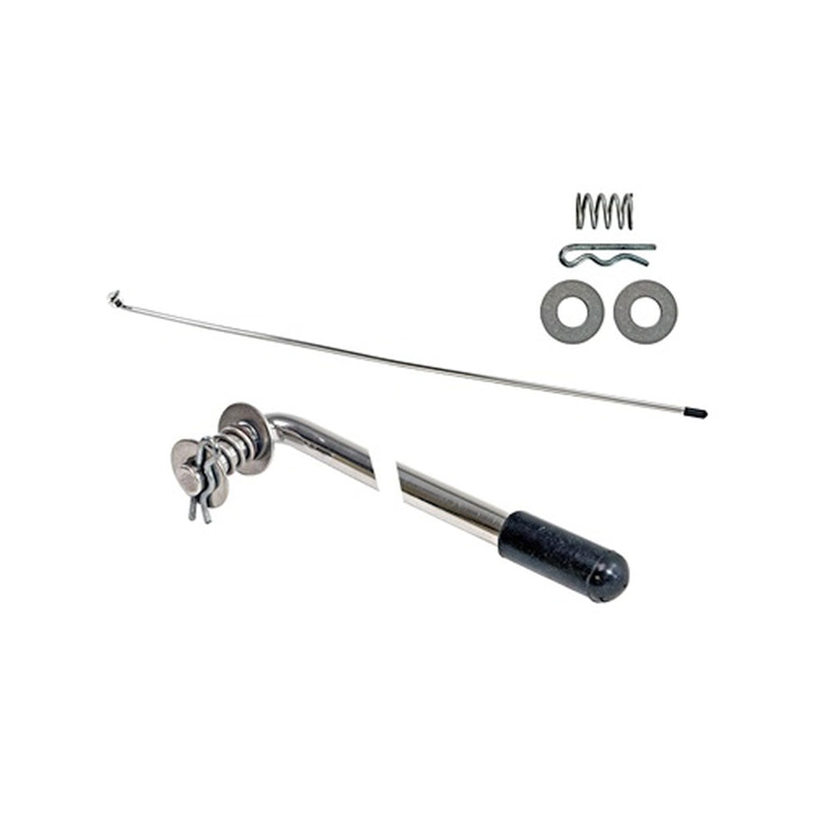 Hood Prop Rod Scott Drake C5ZZ-16826-S Stainless Steel