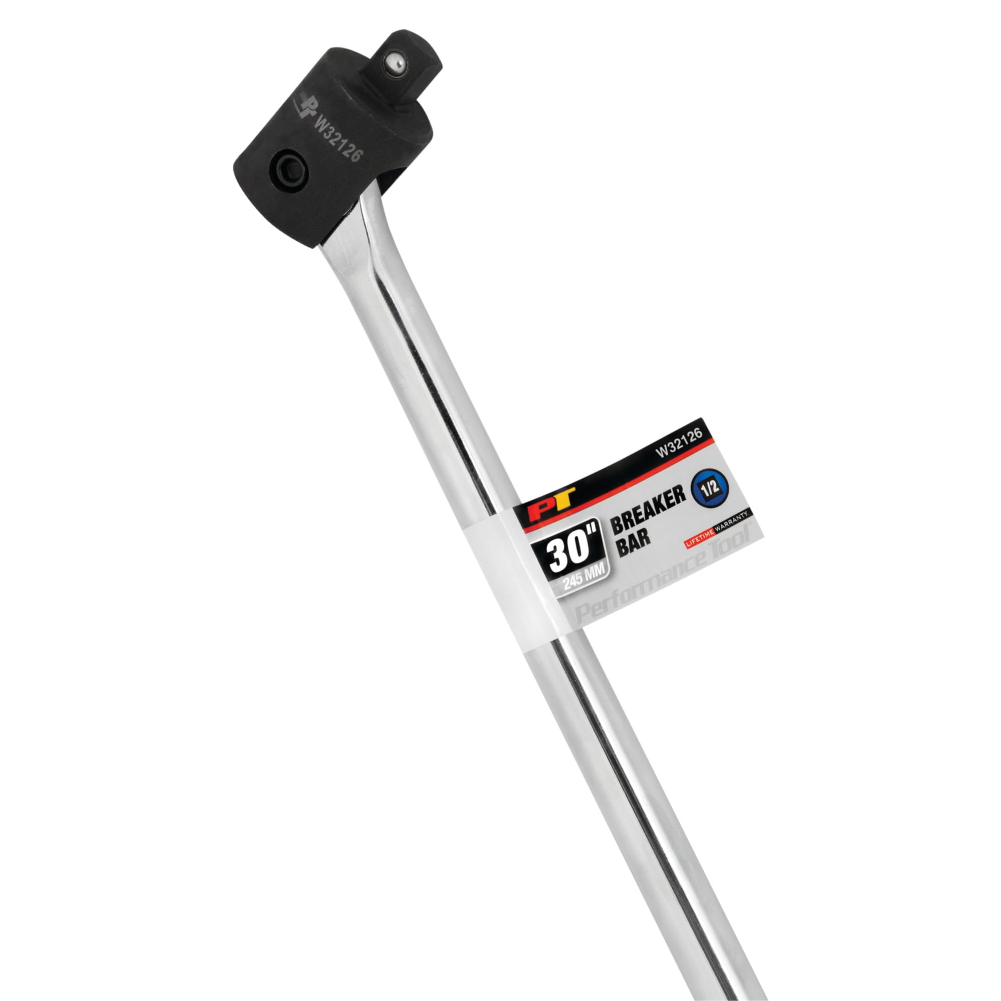 W32126 Performance Tool 1/2-Inch Drive, Heavy Duty 30-Inch Breaker Bar With 180 Degree Swivel Head