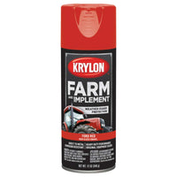 Krylon Spray Paint, Farm & Implement, High Gloss, Ford Red, 12 oz