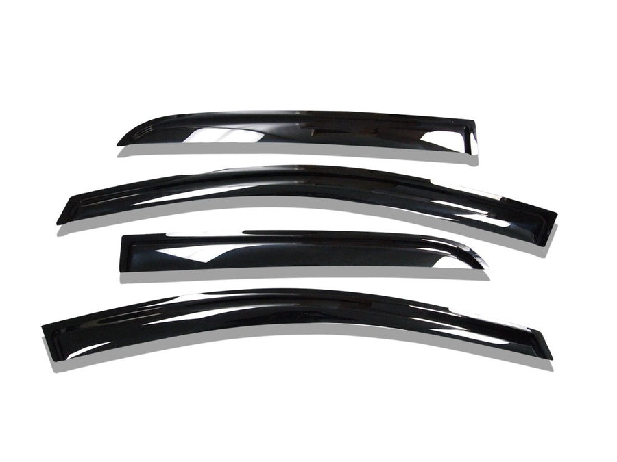 Tape On Black Horse Off Road [BHOR] Rain Guards/Wind Deflectors Compatible with 2011-2024 Dodge Durango Smoke 4 PCs - 140512