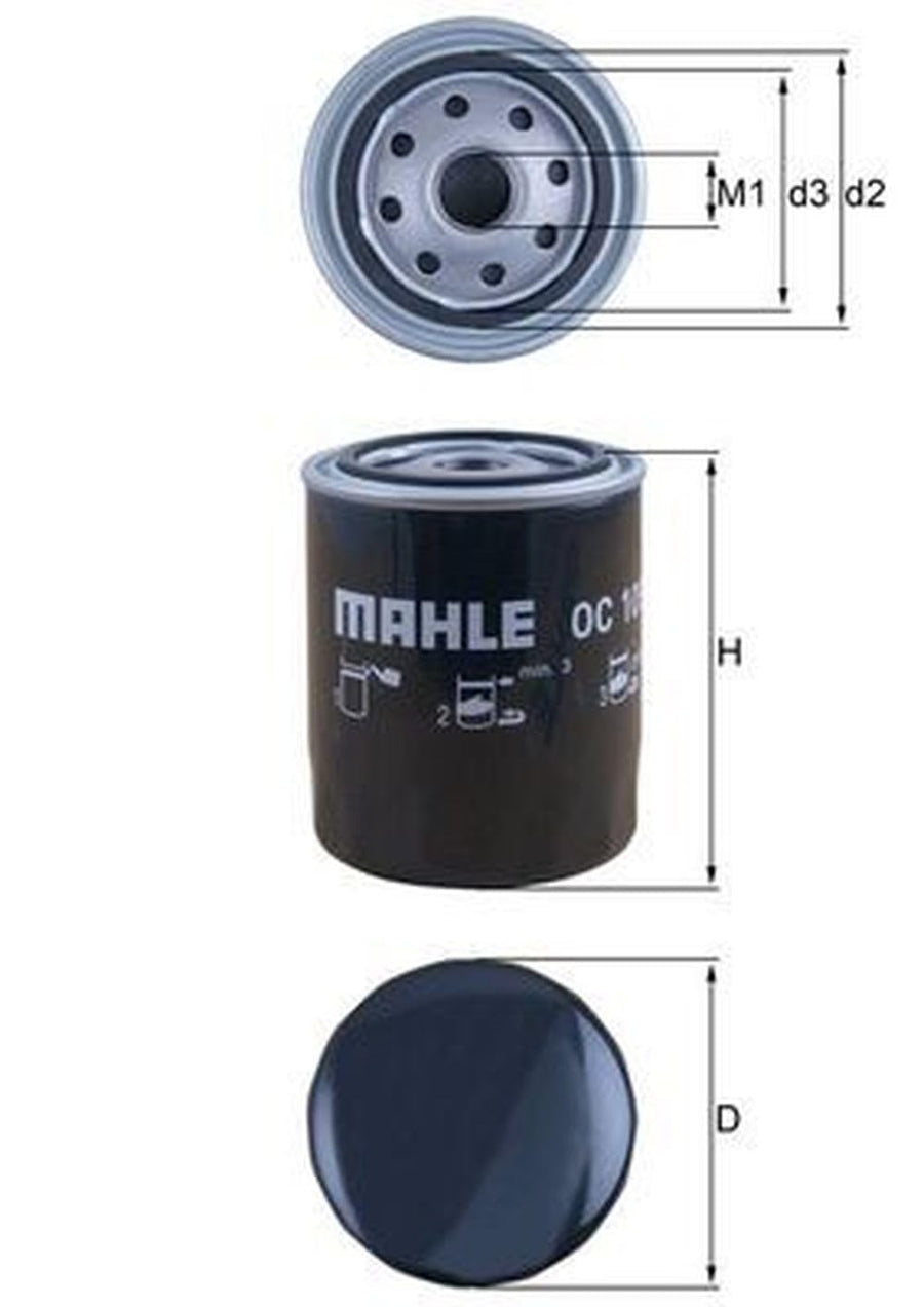 OC 105 MAHLE Original Oil Filter