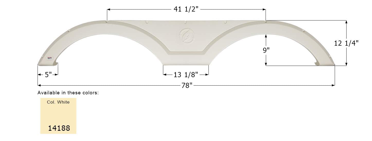 Fender Skirt ICON, Tandem, Evergreen, FS4188, Colonial White