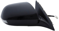 Fit System Mirror Passenger Side for Acura TSX Sedan, TSX Sport Wagon, Black, PTM Cover, w/Turn Signal & Memory, Blue Lens, Foldaway, Heated Power