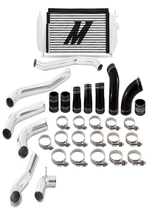 Mishimoto Intercooler Kit MMINT-F35T-17KPSL Fits Ford F-150 Raptor 2017+ Silver Cooler Polished Pipe