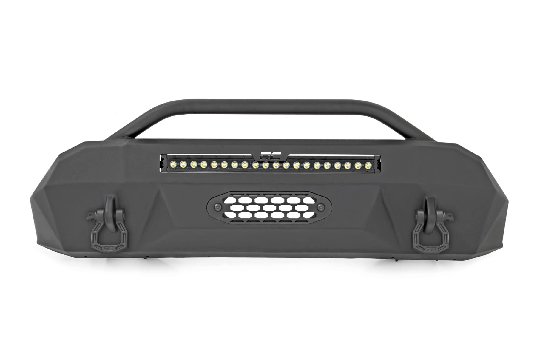Rough Country LED Front Bumper DRL w/Black Series for 16-23 Tacoma - 10724