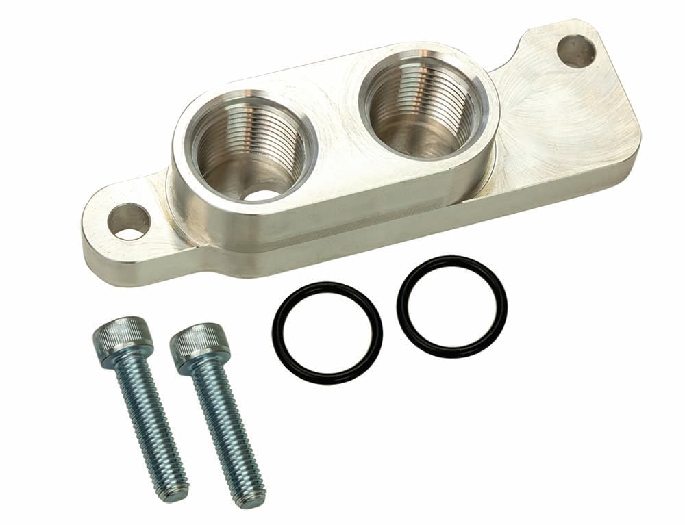 Remote Moroso Filter Adapter, Use w/Moroso 20155, 21154 GM LT Oil Pans