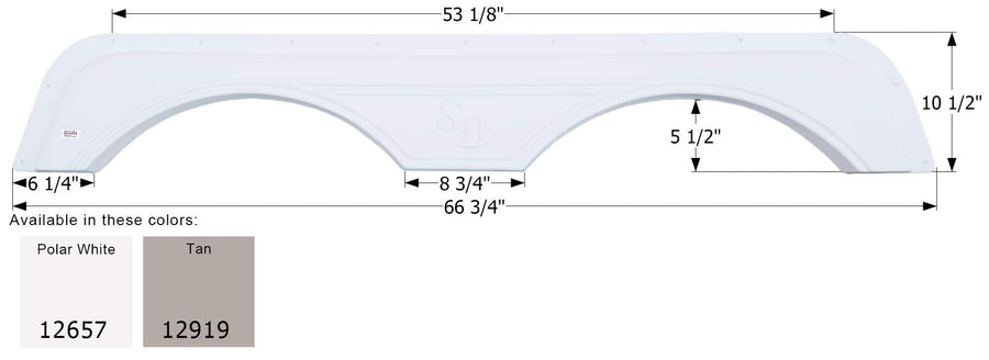 Fender Skirt ICON, Tandem, Sunnybrook, FS2657, Polar White