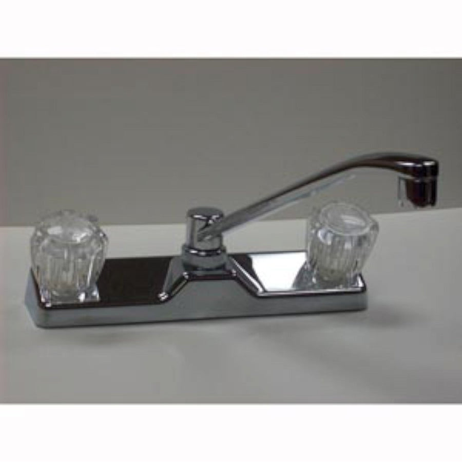 Utopia Chrome LaSalle Bristol 20380R219 8" Washerless Kitchen Faucet with Swing Spout and Clear Handle