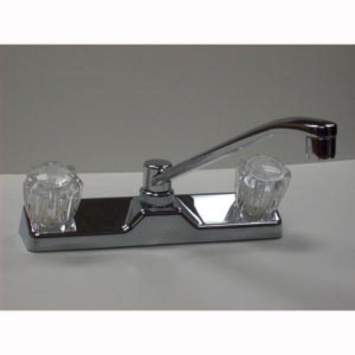 Utopia Chrome LaSalle Bristol 20380R219 8" Washerless Kitchen Faucet with Swing Spout and Clear Handle