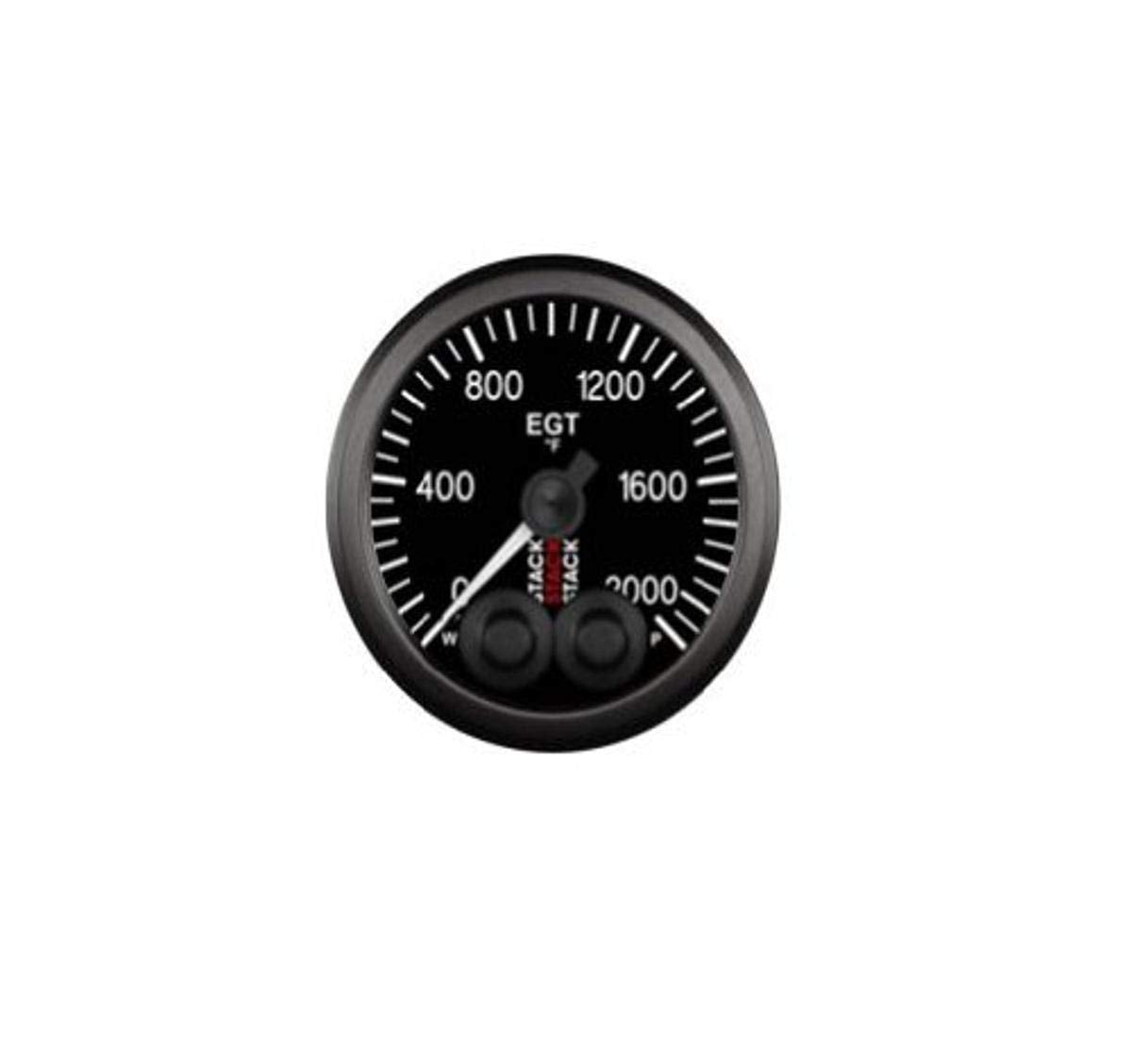 Pro-Control Stack Black 52mm 0-2000°F Exhaust Gas Temperature Gauge ST3514