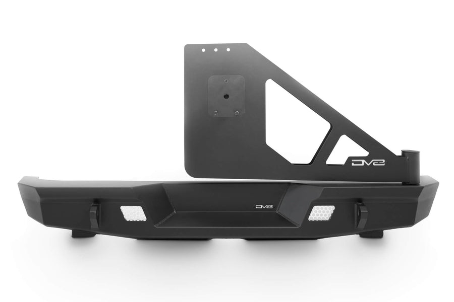 DV8 Offroad Spare Tire Carrier for 2007-2018 Jeep Wrangler JK | MTO Rear Bumper Mounts Only to DV8 Offroad’s MTO Rear Bumper (RBJK-13) | Will Fit Most 38x13.50 Tires